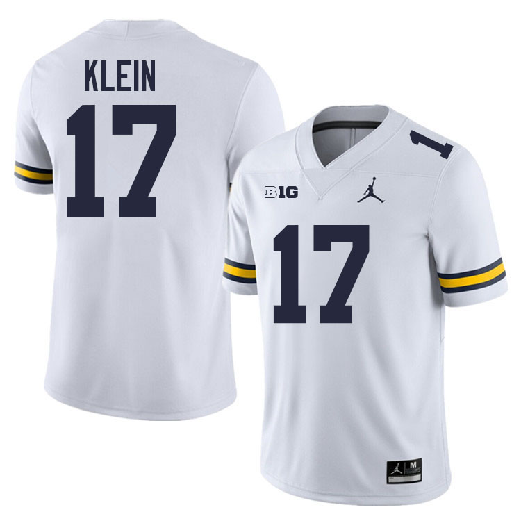 Marlin Klein Michigan Jersey,Michigan Wolverines #17 Marlin Klein College Football Jersey Youth-White